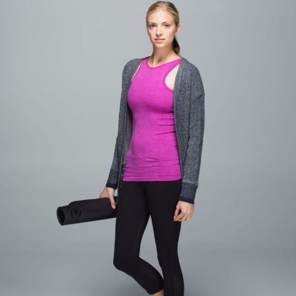 Sz8 Lululemon Seamlessly Covered Tank in Heathered Ultra Violet GUC - Picture 2 of 13